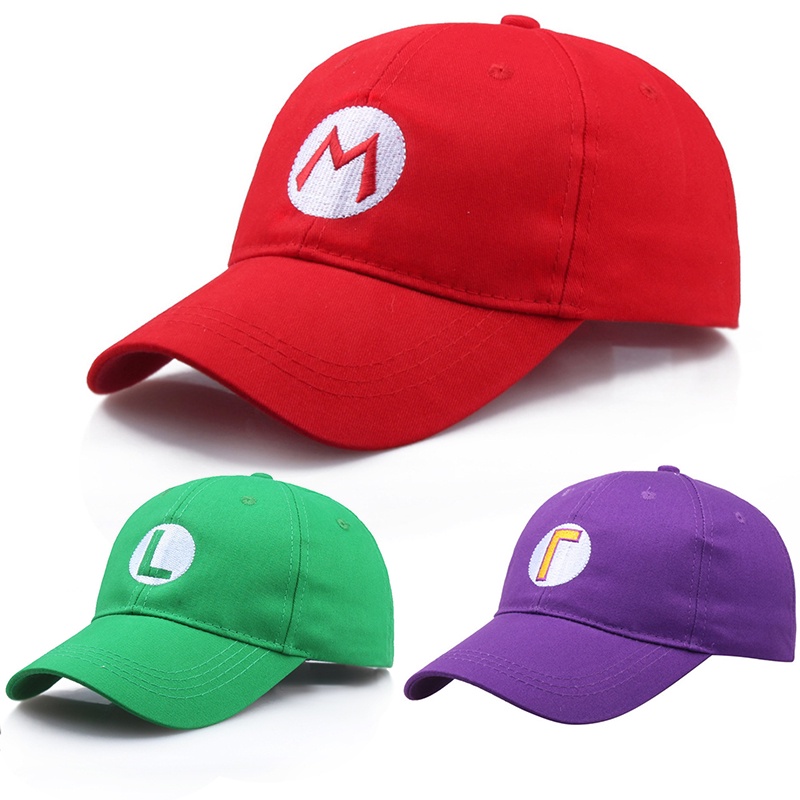 Nón Lưỡi Trai Thêu Hình Mario Hoạt Hình Có Thể Điều Chỉnh Cho Người Lớn