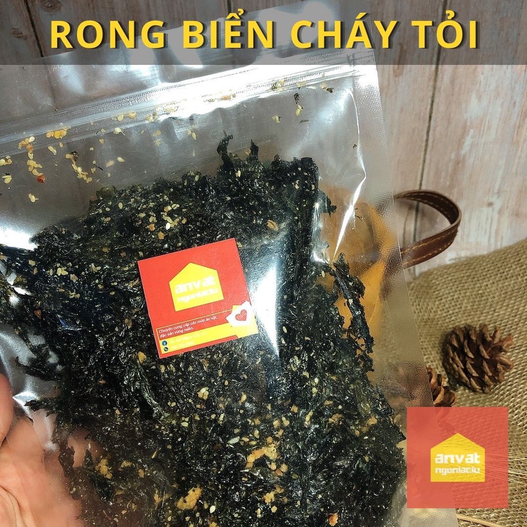 150G RONG BIỂN CHÁY TỎI - ÍT DẦU NHIỀU TỎI THƠM GIÒN