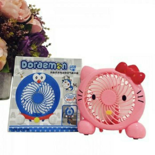 Quạt gấp để bàn hellokitty, doremon | BigBuy360 - bigbuy360.vn