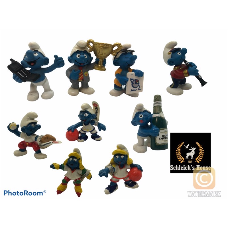Mô hình động vật Schleich chính hãng Xì trum ( smurf ) nhân vật lẻ các loại phần 2 - Schleich House