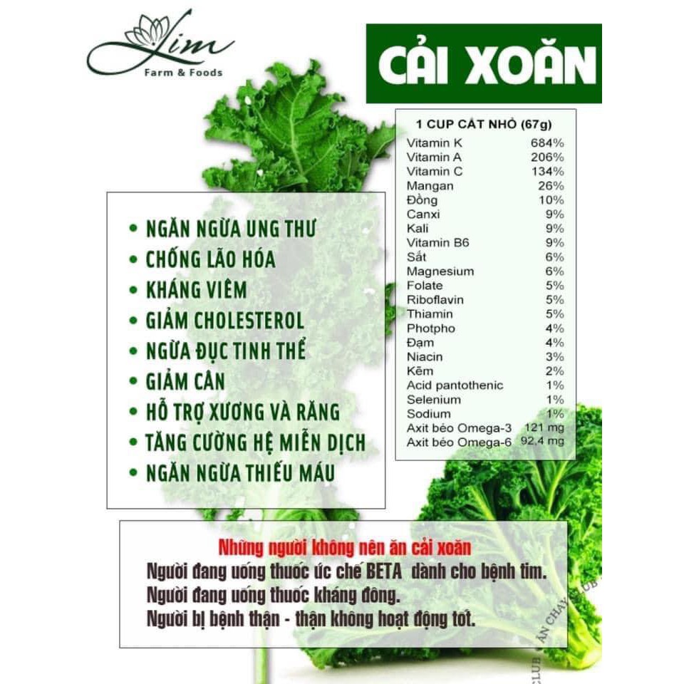 Bột Cải Xoăn Kale Sấy Lạnh LimFarm Nguyên Chất 100% Hũ 150Gram