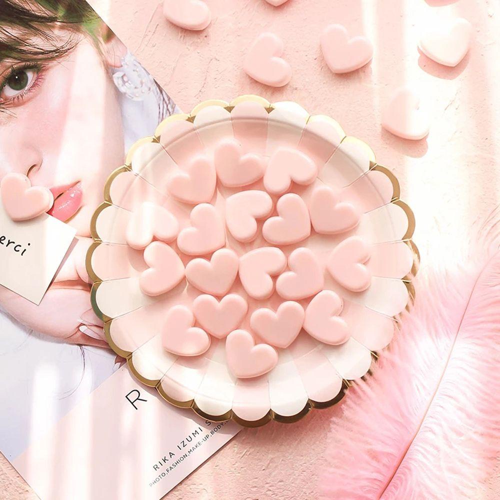 Kẹp Niêm Phong Giấy Tờ Văn Phòng Phẩm Hình Trái Tim Màu Hồng Đáng Yêu Sáng Tạo