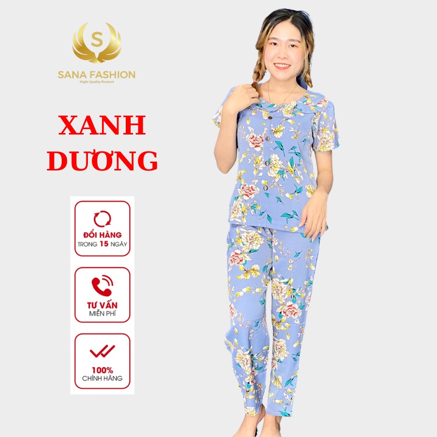 Đồ bộ nữ đồ bộ mặc nhà cao cấp chất lụa quần dài DNN