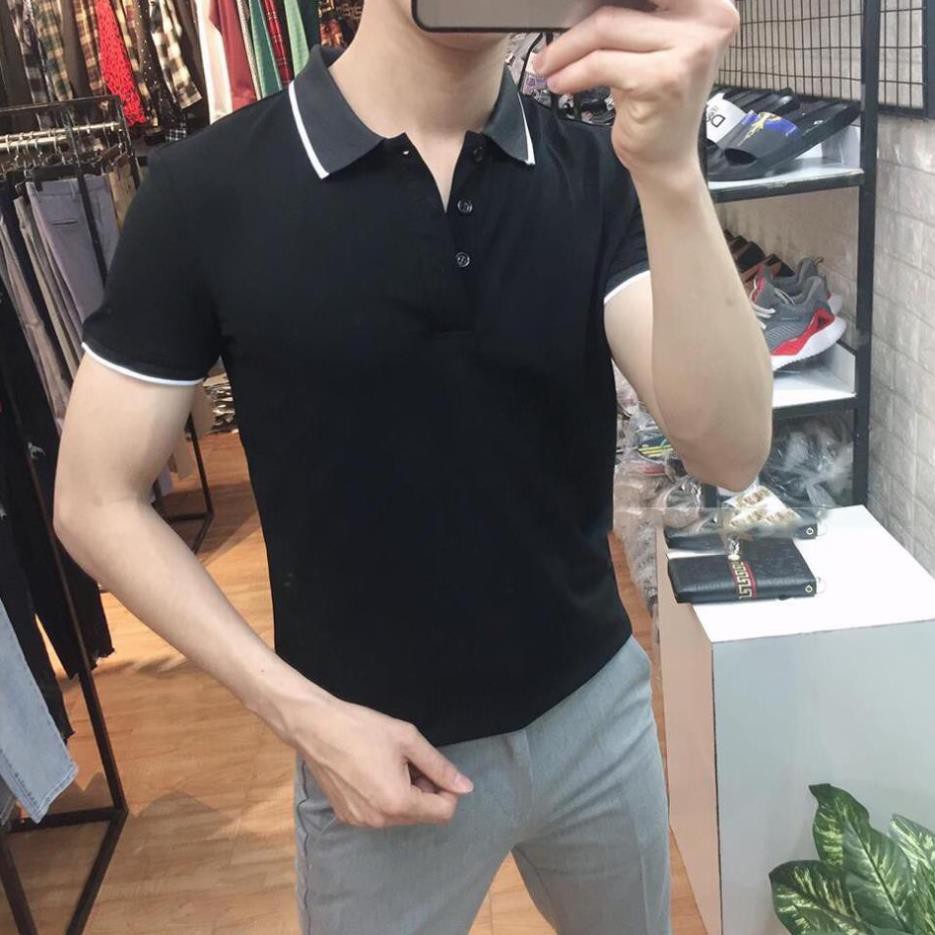 Áo Phông Nam Nữ Polo Có Cổ Siêu Đẹp - Áo Polo Nam Nữ Unisex Aristino - Phối viên đẹp, vải mềm, co giãn, mặc siêu mát 🏆 ❕