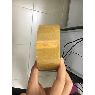 1 Cây 6 cuộn Băng keo vàng đục 100Yard 5 phân siêu dính