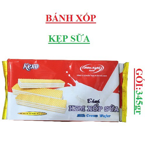 BÁNH KEM XỐP SỮA KEXO HỮU NGHỊ 345G