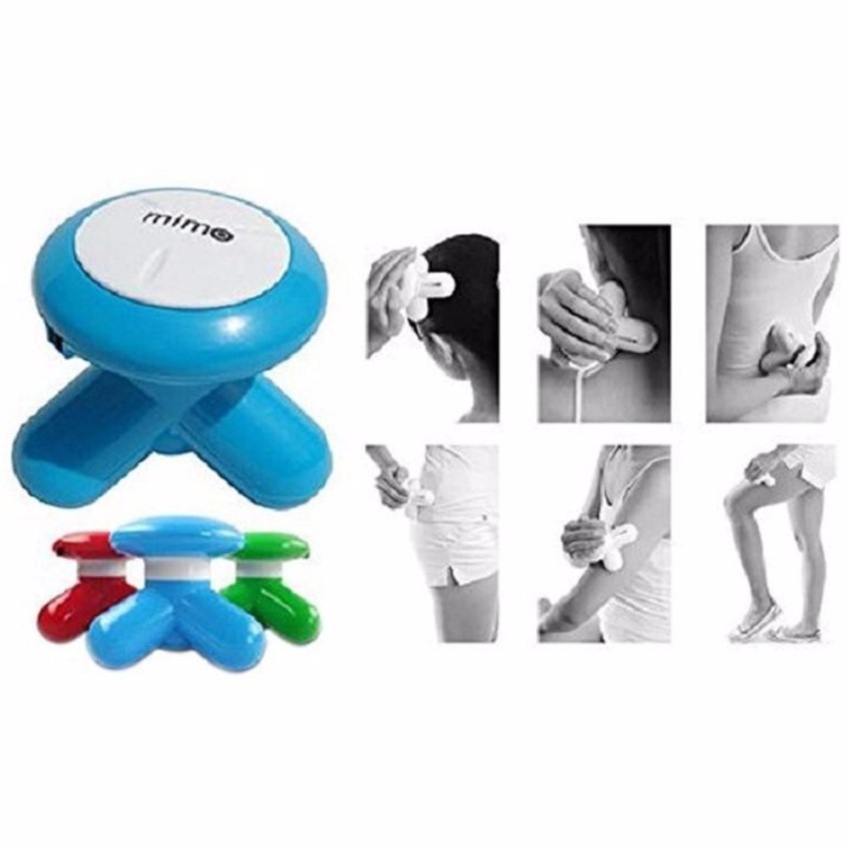 Gối Massage Hồng Ngoại 8 Bi đảo chiều  + Tặng 1 máy massage cầm tay MIMO