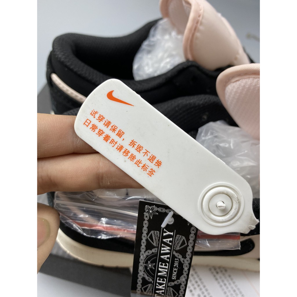 Giày Jordan 1 low đen hồng cổ thấp bản cao cấp 1-1 trung full phụ kiện