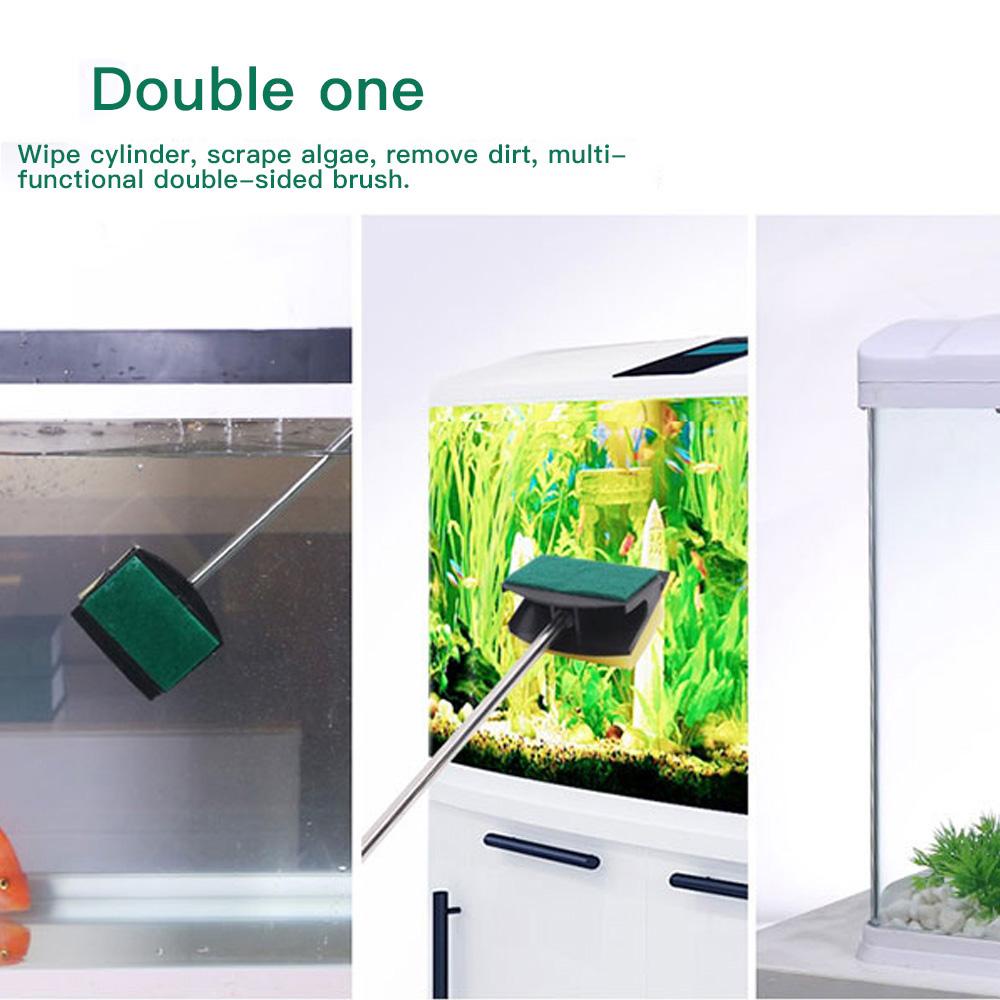 YIYU Cọ Xốp Hai Mặt Cán Dài Vệ Sinh Bể Cá / Cửa Sổ TYLER1