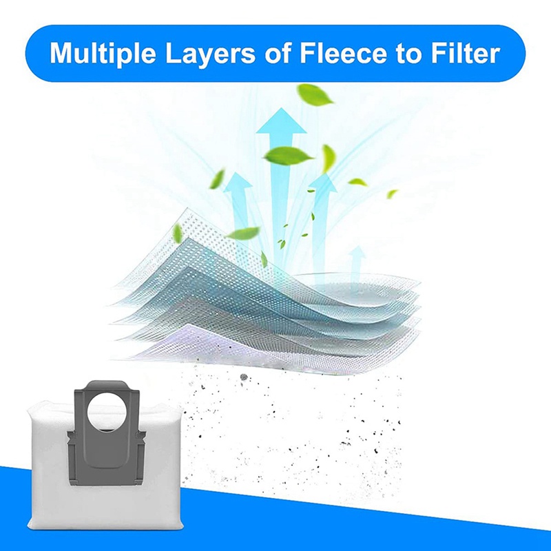 Túi Đựng Bụi Cho Máy Hút Bụi Roborock Q7Max / Q7 Max Plus / Q7 Max + / S7 MaxV