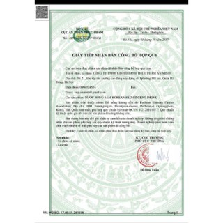 Nước giải độc gan Hàn Quốc