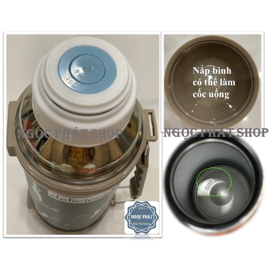 Bình giữ nhiệt, bình thủy Inox 304 Vacuum Pot Classic thể tích 1200ml