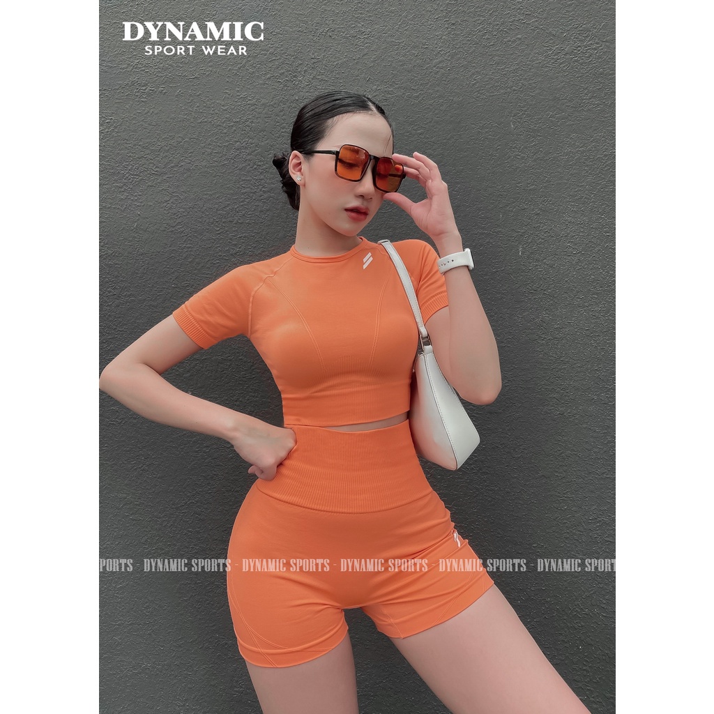 Quần đùi và Croptop thể thao tập Gym nữ Doyoueven Hyperflex