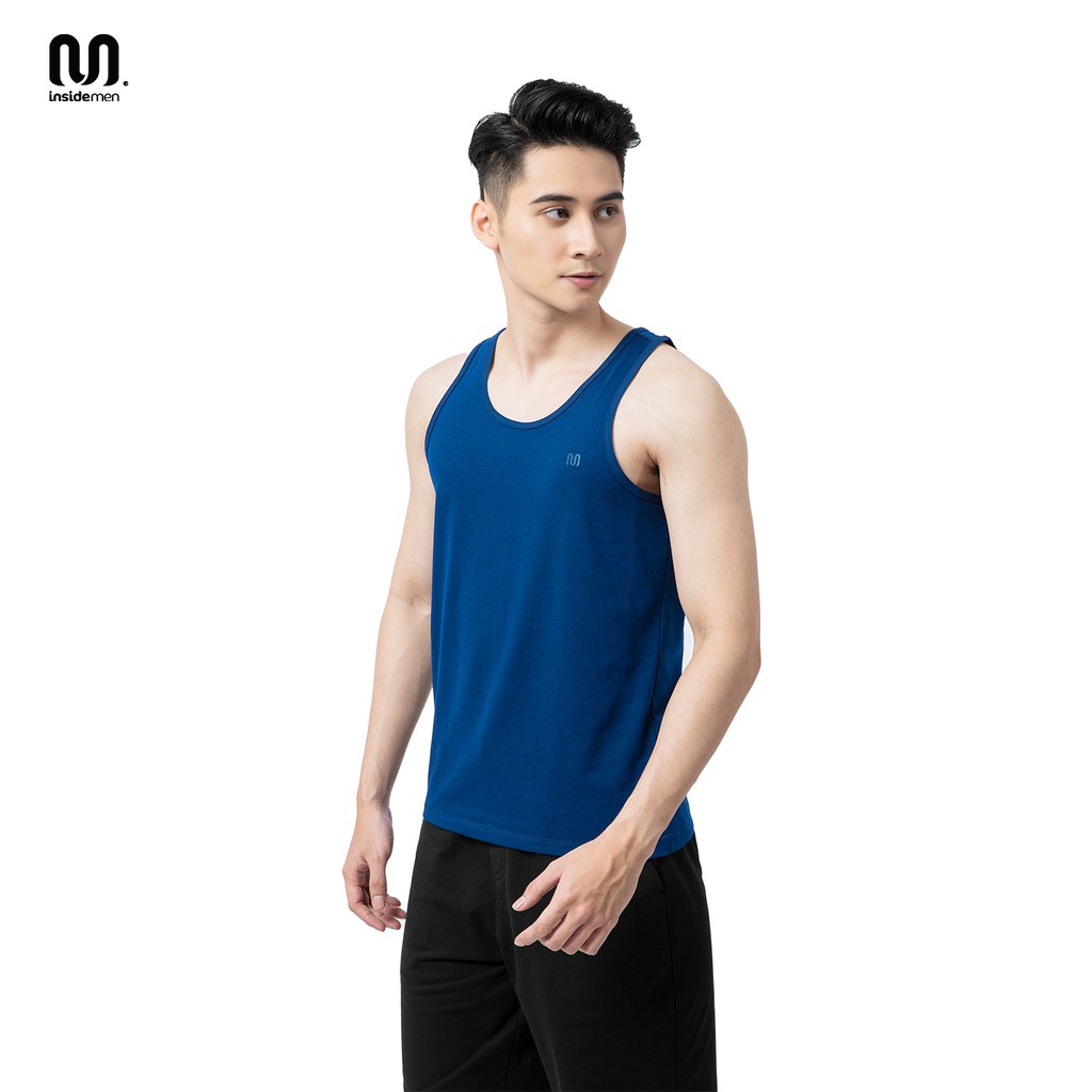 Áo ba lỗ nam INSIDEMEN tanktop  tập gym 2 màu nam tính mạnh mẽ, thoáng khí, thấm hút - ITTR01