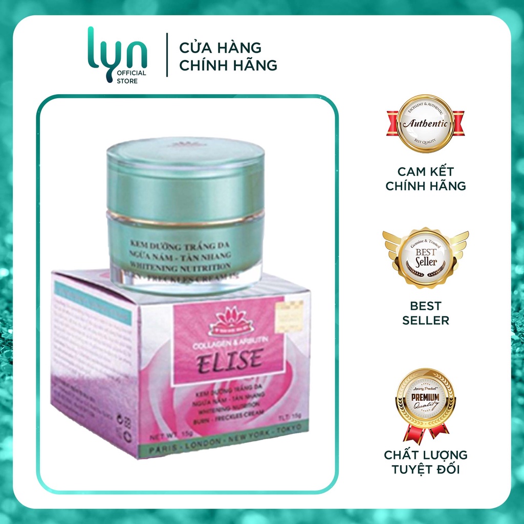 Kem Elise dưỡng trắng da nám tàn nhang 15 g