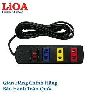 Ổ Cắm Điện LIOA - 3 Lổ Cắm + 1 Công Tắc - Dây Dài 3m - Mã SP: 3TS3-2