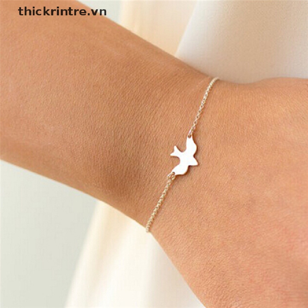 Vòng Tay Hình Chim Én Và Chim Nhỏ Nhắn Dễ Thương