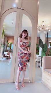 Váy 2 dây cổ đổ cực gợi cảm(6)