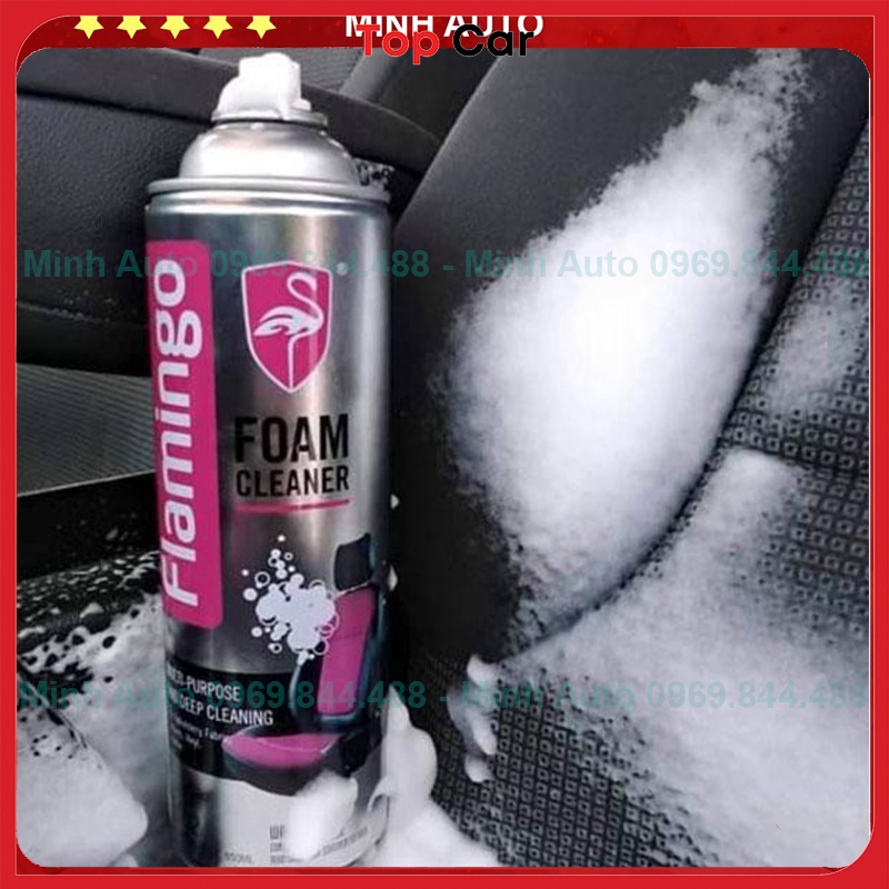 Bình Xịt Tẩy Đa Năng Dạng Bọt Flamingo 650ml - Vệ Sinh Nội Thất Oto, Nội Thất Gia Đình