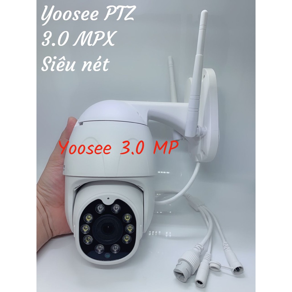 Camera Yoosee PTZ 3.0MP Siêu Nét Đàm Thoại 2 Chiều - Xoay 360 Độ - Có Màu Ban Đêm