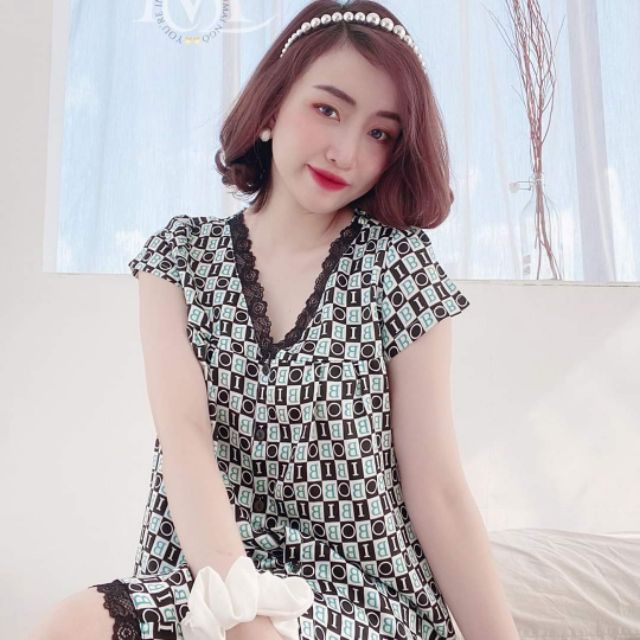 ❤❤ XẢ LÔ SATIN ĐÙI REN HỌA TIẾT BIGSIZE 75-85KG❤❤ | BigBuy360 - bigbuy360.vn