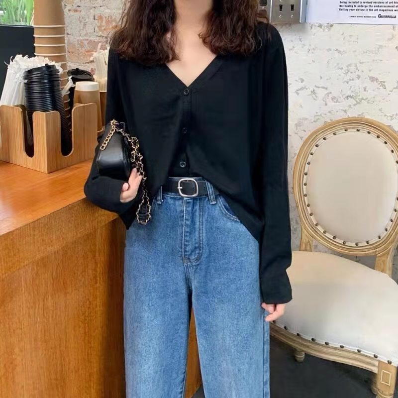 NRVP Áo Sweater Dệt Kim Dài Tay Thiết Kế Mới Thời Trang Theo Phong Cách Hàn Quốc Cho Nữ