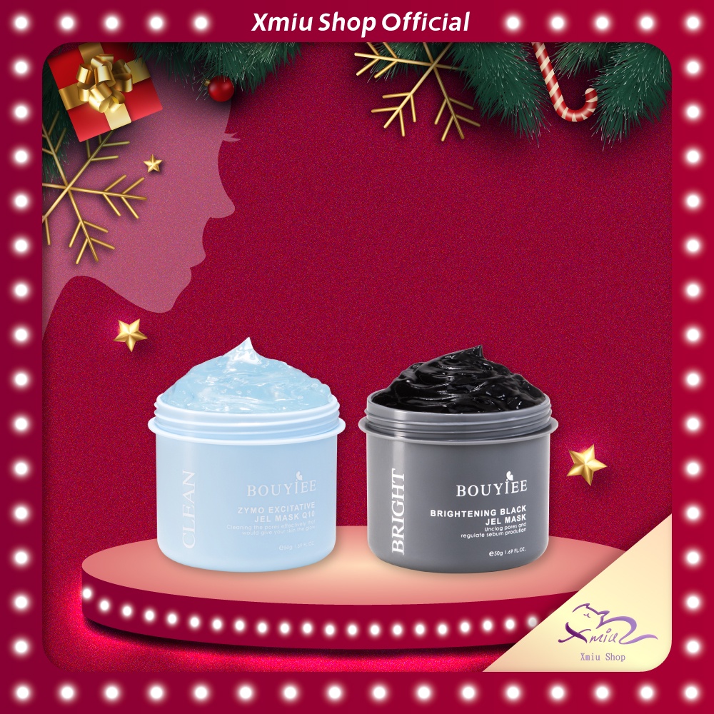 Combo mặt nạ thạch Bouyiee Ezynem + Thạch đen - Mask Taiwan nhập khẩu chính hãng (50G)