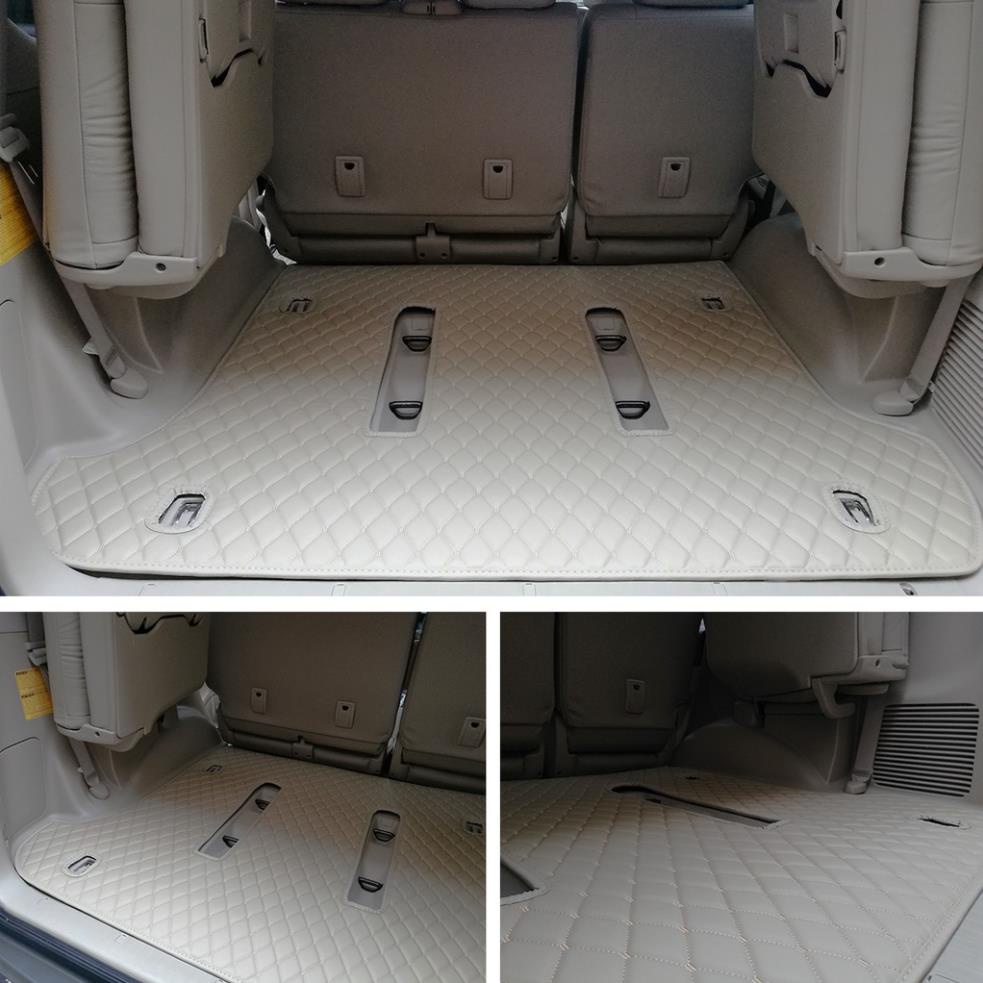 Thảm lót da kín cốp 5D 6D CHỐNG BỤI Mitsubishi Pajero Sport 2011-2017 chuẩn Form, chống thấm nước