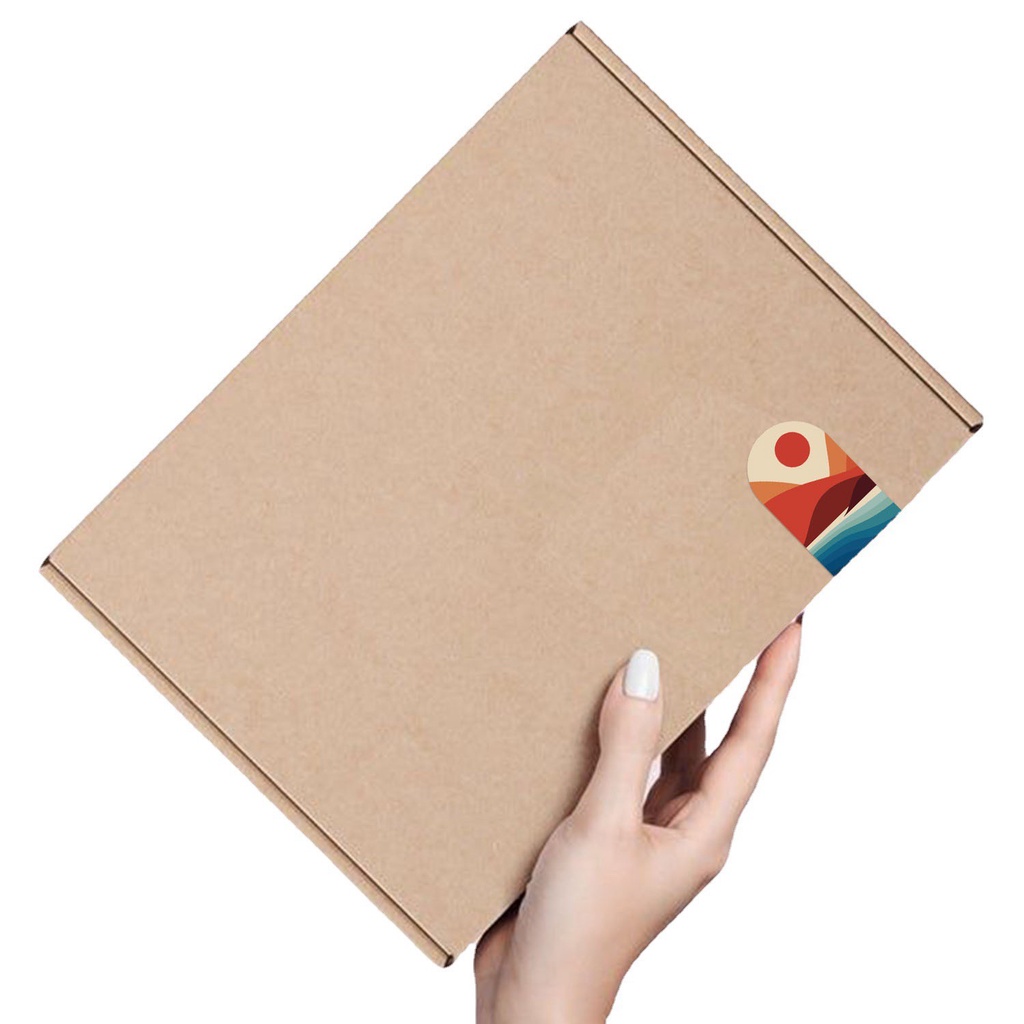 Set (100 tem) Sticker Cao Cấp Hình Cá Tính Để Trang Trí/ Quà Tặng/ Gói Hàng/Đóng Gói Hàng Tem Cám ơn (2x7cm)