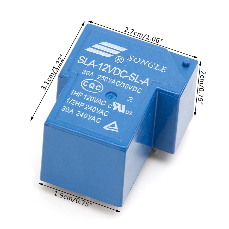 Rơ le điện 5 chấu 12V 30A SLA-12VDC-SL-A