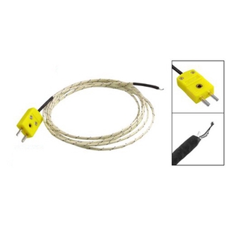 [S.F]-2M Cable K Type Thermocouple Temperature Measuring Probe Sensor White