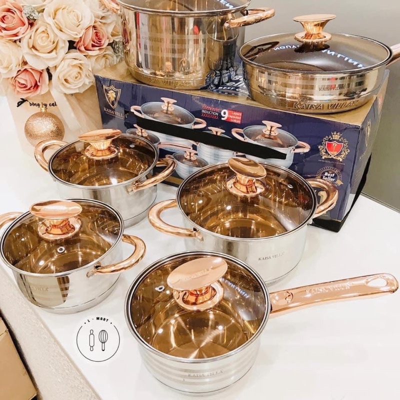 BỘ NỒI CAO CẤP KASAI ĐÁY 9 LỚP