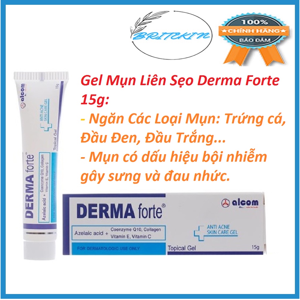 Gel Bôi Mụn & Liền Sẹo Derma Forte 15g