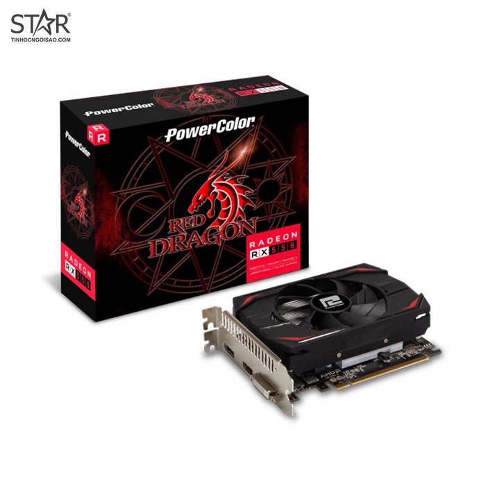 VGA Radeon RX550 2G GDDR5 PowerColor Red Dragon (AXRX 550 2GBD5-DH)