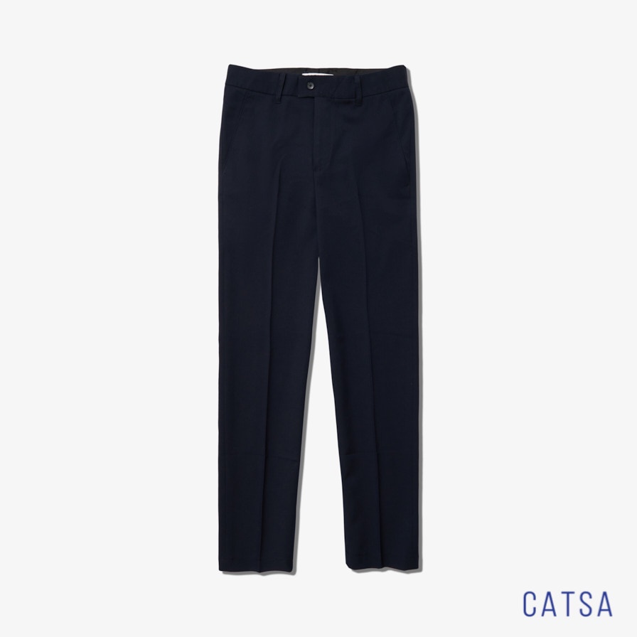 Quần tây nam xanh đen cao cấp, quần âu chất vải mềm mại, mặc thoải mái CATSA QTD069