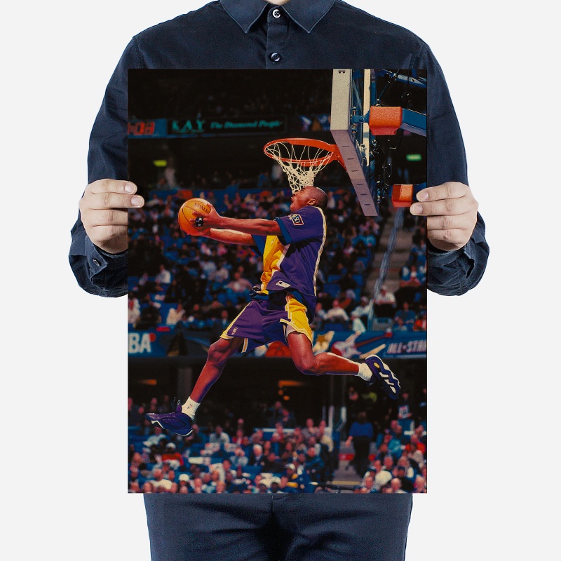 Thẻ Bưu Thiếp Hình Cầu Thủ Bóng Rổ Kobe NBA