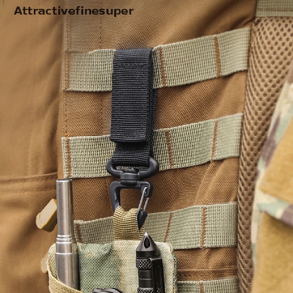 ASVN Outdoor Carabiner Nylon Tactical Backpack Key Hook Buckle System Buckle Hanging .