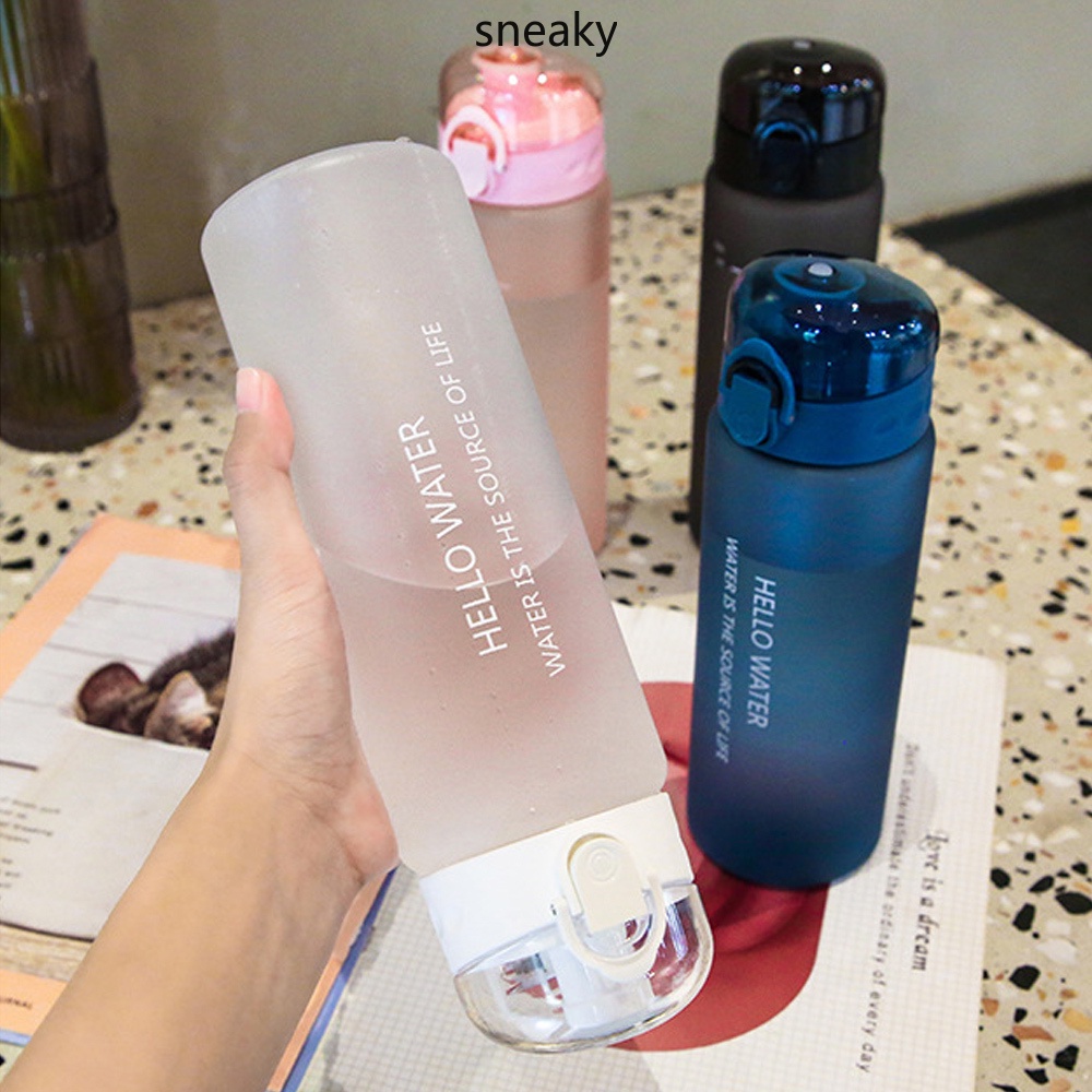 Bình Nước Thể Thao Bằng Nhựa Trong Suốt Chống Tràn 780ml