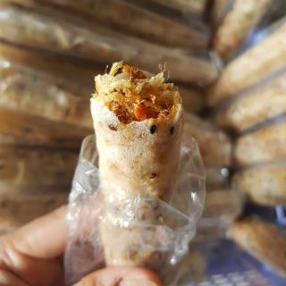 [GIÁ SỈ] thùng 10 bịch (100c) bánh tráng mắm ruốc chà bông