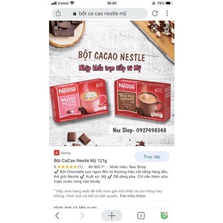 Bột Cacao Nestle Nhập Khẩu Mỹ 🇺🇸