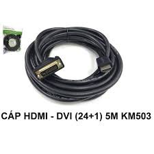 Cáp Chuyển HDMI Ra DVI 24+1 KINGMASTER Dài 1,5M/ 3M/ 5M (YC217A,YC220A)