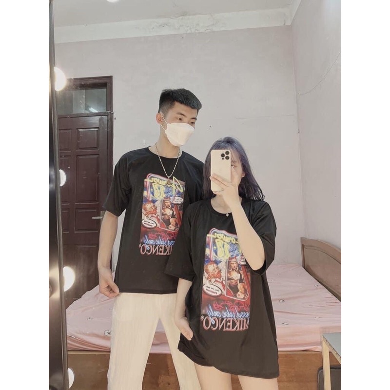 Áo Phông In Hình 3D Siêu Hot-Áo Thun Tay From Rộng Unisex Mặc Đơn Đôi Nhóm