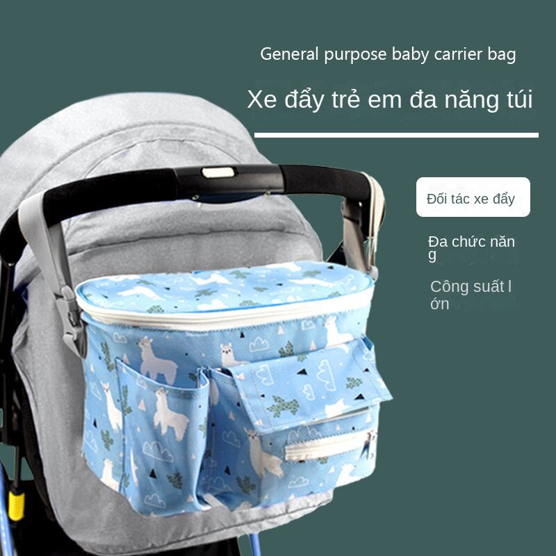 Túi Đựng Đồ Đa Năng Sức Chứa Lớn Treo Xe Đẩy Em Bé #A22