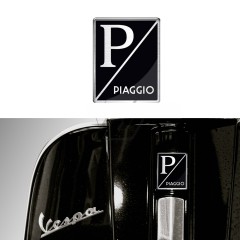Decal sticker 3D dán mặt nạ giữa, cà vạt Vespa Piaggio Sprint, GTS, Priamvera, LX...