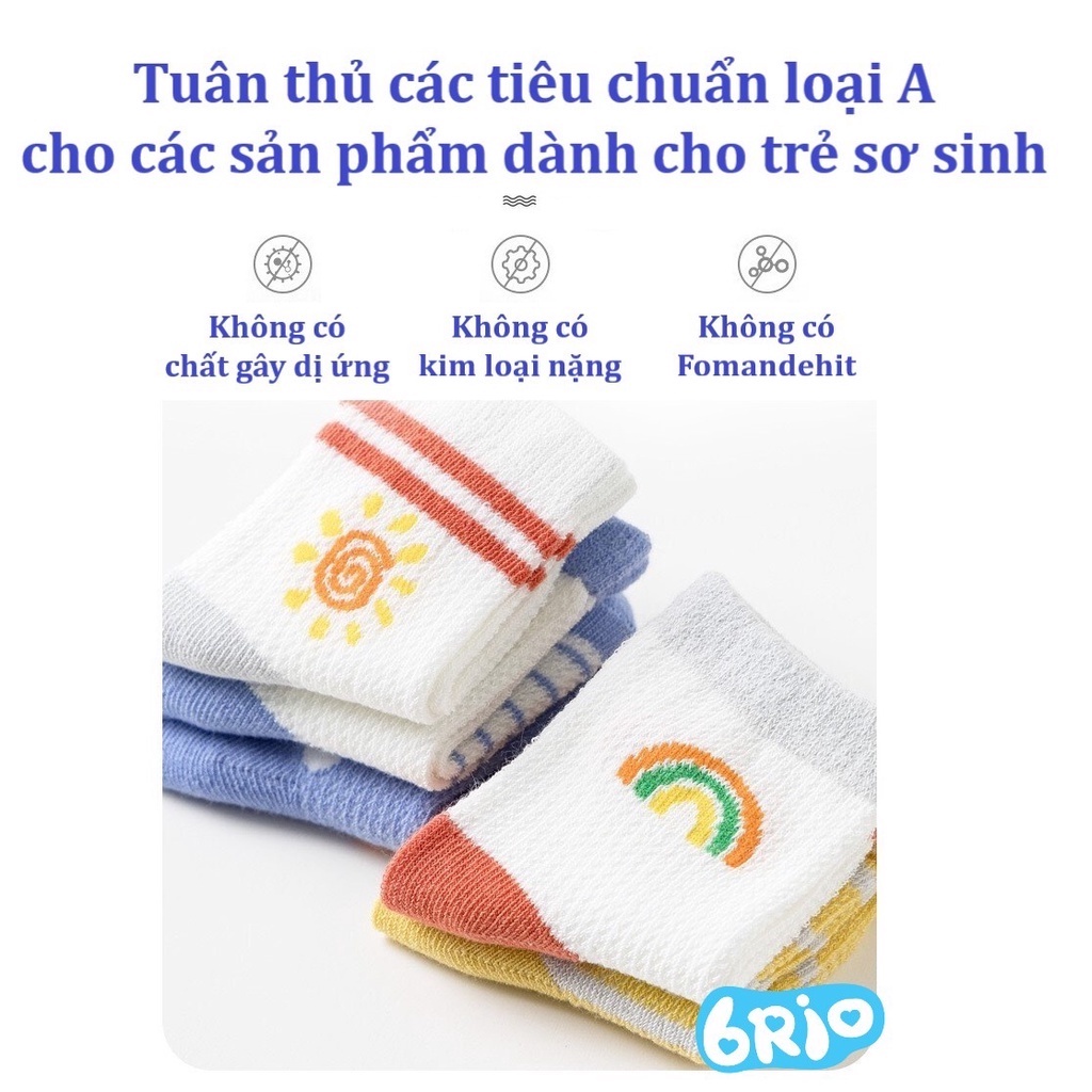 Set 5 đôi tất thu đông điều hòa cho bé