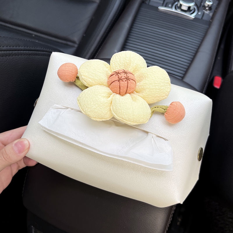 Hộp Đựng Khăn Giấy Đa Năng Họa Tiết Hoạt Hình Sáng Tạo Treo Sau Ghế Xe Hơi
