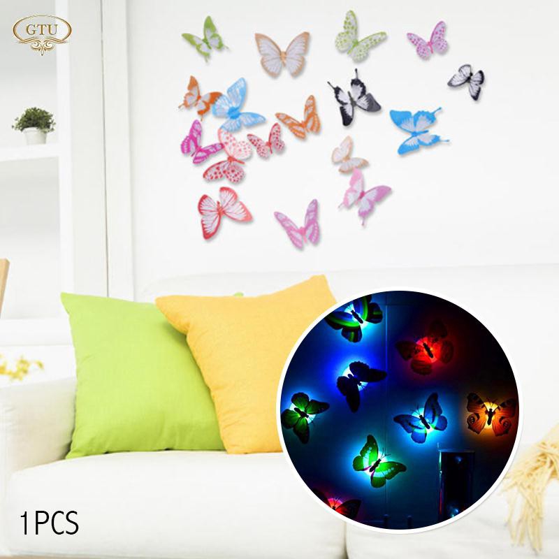  Bươm bướm dạ quang 3D dán tường phát sáng trong đêm tối  Xsp13