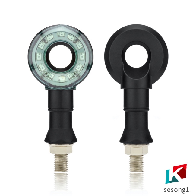 1 Cặp Đèn Led Tín Hiệu Xi Nhan Hình Tròn Rỗng Thông Dụng Cho Xe Máy