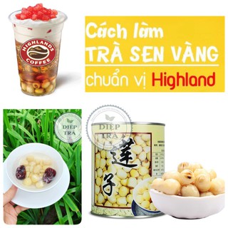 Topping hạt sen đóng lon Minchung 900gr (Hạt sen Đài loan to gấp 1,5 lần hạt sen Việt Nam + cực kỳ mềm - Ăn là nghiền)