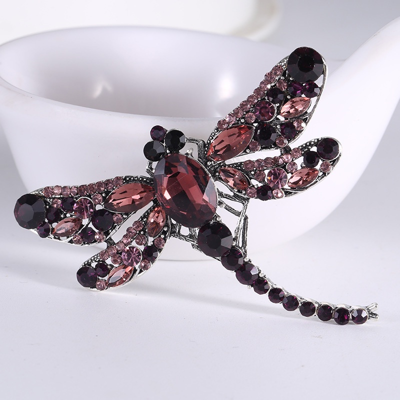 Trâm Cài Áo Hình Chuồn Chuồn Đính Đá Thời Trang Cho Nữ